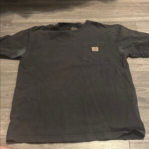 Carhartt Black Short Sleeve Tee with Chest Patch